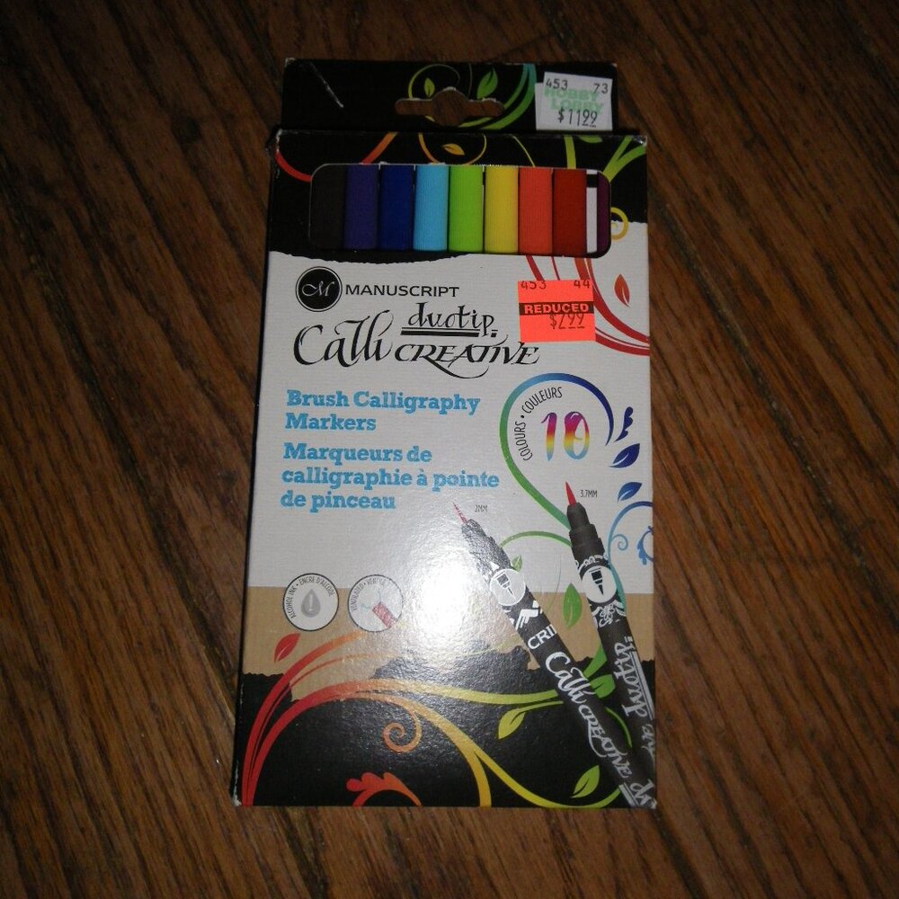 10 Brush Calligraphy Markers